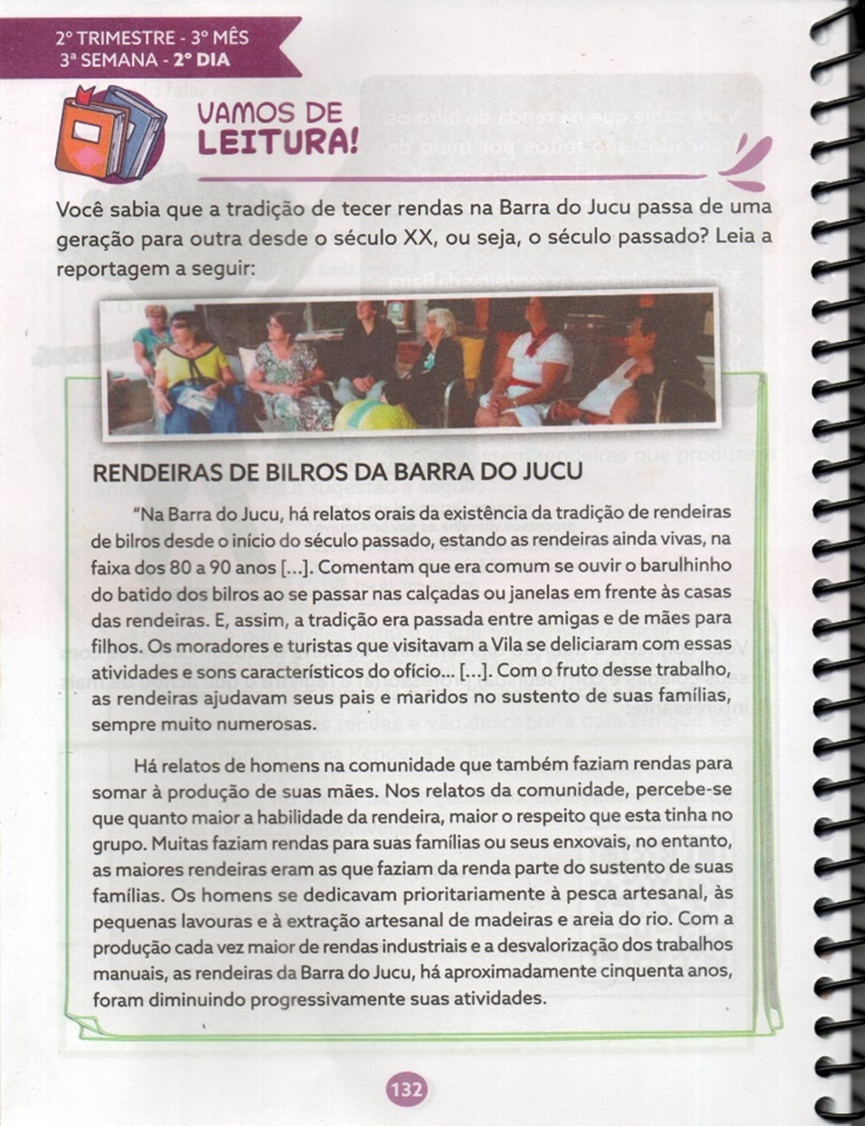 IMAGEM LIVRO COLEÇÃO PAES ALFABETIZAÇÃO - GOVERNO ESPÍRITO SANTO - RENDA DE BILRO 2