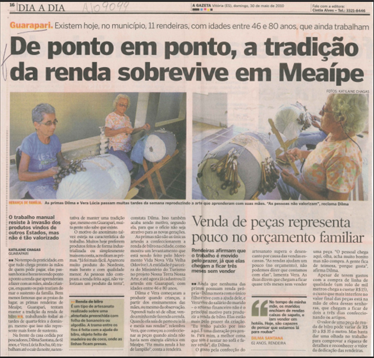 IMAGEM PONTO DE MEMÓRIA BARRA DE RENDA - REGISTROS HISTÓRICOS - RENDEIRAS DE MEAÍPE 08