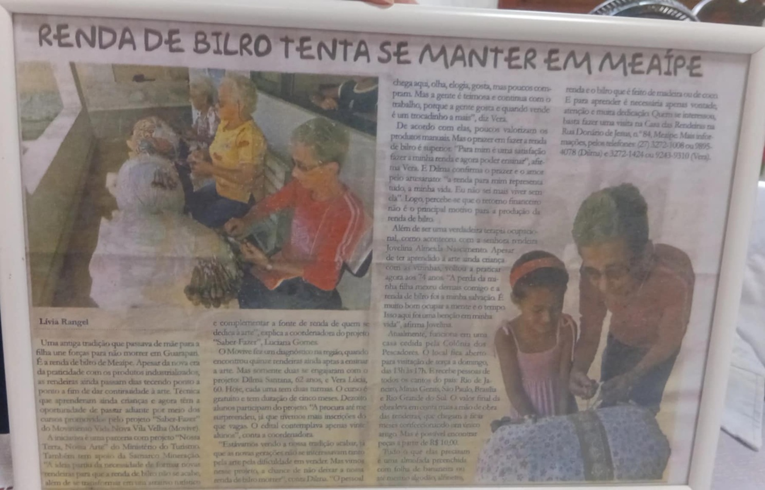 IMAGEM PONTO DE MEMÓRIA BARRA DE RENDA - REGISTROS HISTÓRICOS - RENDEIRAS DE MEAÍPE 10