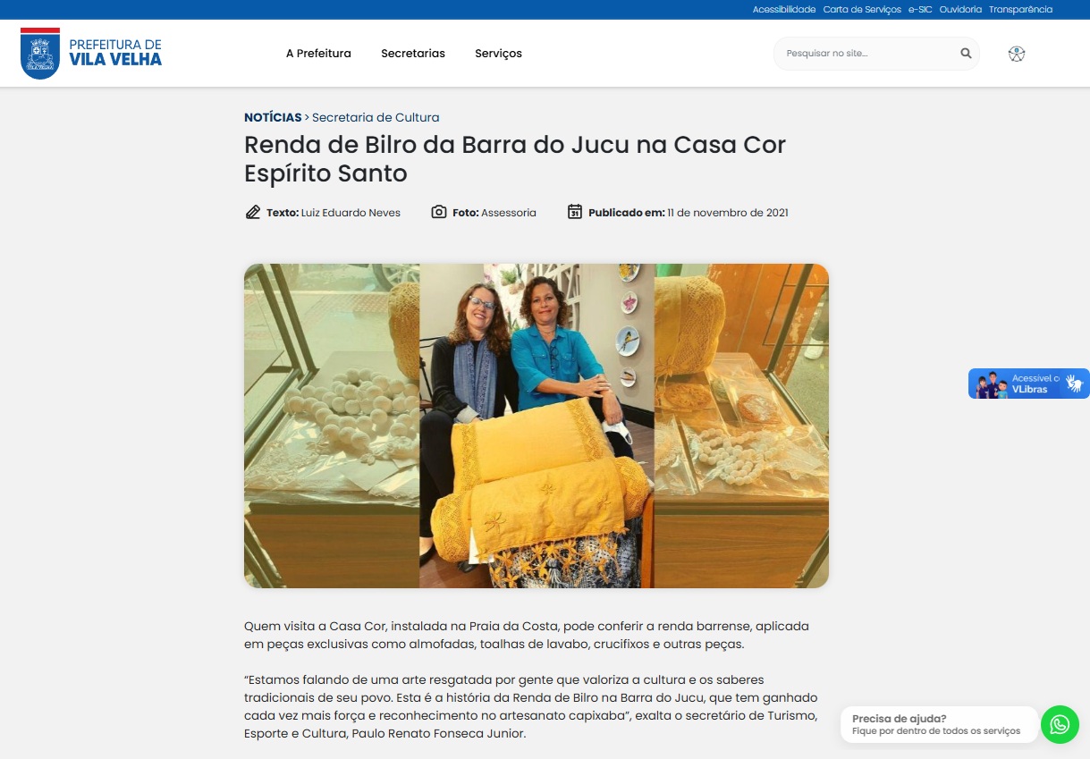IMAGEM PONTO DE MEMÓRIA BARRA DE RENDA - SITE PREFEITURA DE VILA VELHA - CASA COR 2021