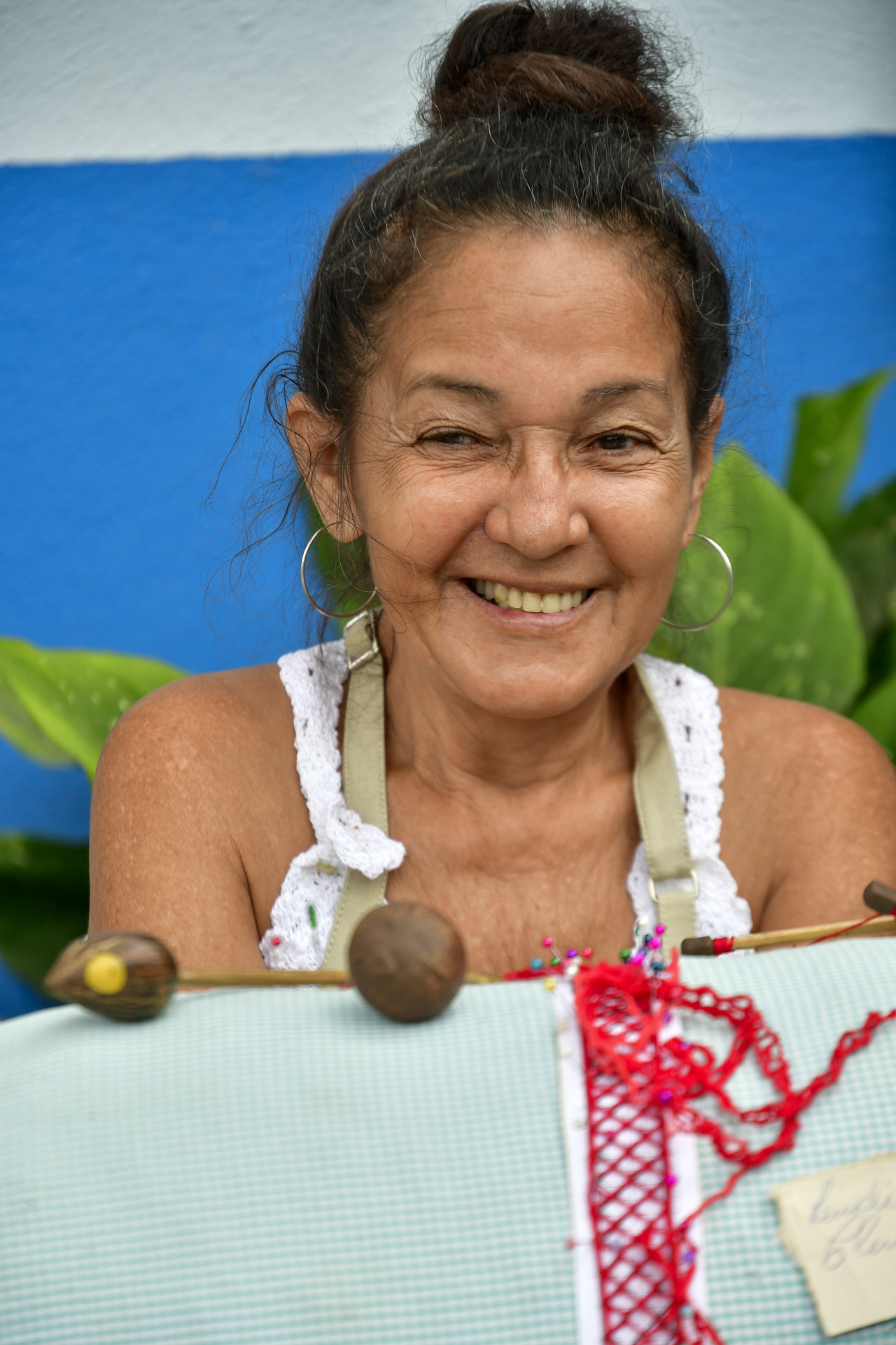 Coletivo Barra de renda com rendeiras de bilros da Barra do Jucu - Vila Velha (ES) – Brasil