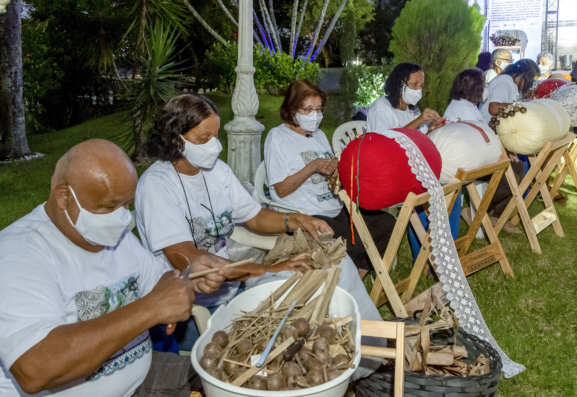 Mostra Tradição e Religiosidade em Rendas De Bilro - Igreja Nossa Senhora da Glória - Barra do Jucu - Vila Velha (ES) - Brasil